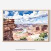 01 - Canyonlands National Park Watercolor - Horizontal Art - Digital Download - Main.jpg