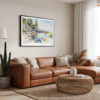 01 - Framed Acadia National Park Watercolor - Horizontal Canvas Print - Boho Living Room.jpg