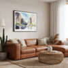 01 - Framed Big Bend National Park Watercolor - Horizontal Canvas Print - Boho Living Room.jpg