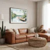 01 - Framed Boundary Waters Watercolor - Horizontal Canvas Print - Boho Living Room.jpg