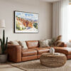 01 - Framed Bryce Canyon National Park Watercolor - Horizontal Canvas Print - Boho Living Room.jpg