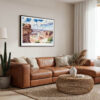 01 - Framed Canyonlands National Park Watercolor - Horizontal Canvas Print - Boho Living Room.jpg