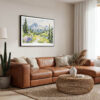 01 - Framed Colorado Rocky Mountains National Park Watercolor - Horizontal Canvas Print - Boho Living Room.jpg