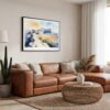 01 - Framed Guadalupe Mountains National Park Watercolor - Horizontal Canvas Print - Boho Living Room.jpg