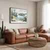 01 - Framed Isle Royale National Park Watercolor - Horizontal Canvas Print - Boho Living Room.jpg