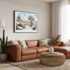 01 - Framed Joshua Tree National Park Watercolor - Horizontal Canvas Print - Boho Living Room.jpg