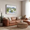 01 - Framed Kobuk Valley National Park Watercolor - Horizontal Canvas Print - Boho Living Room.jpg