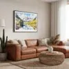 01 - Framed Maroon Bells Aspen CO Watercolor - Horizontal Canvas Print - Boho Living Room.jpg
