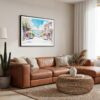 01 - Framed San Francisco Lombard Street Watercolor Art - Horizontal Canvas Print - Boho Living Room.jpg