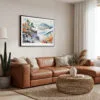 01 - Framed Shenandoah National Park Watercolor - Horizontal Canvas Print - Boho Living Room.jpg