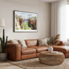 01 - Framed Zion National Park Watercolor - Horizontal Canvas Print - Boho Living Room.jpg