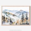 01 - Great Smoky Mountains National Park Watercolor - Horizontal Art - Digital Download - Main.jpg