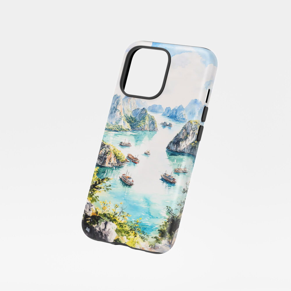 01 - Ha Long Bay Vietnam Watercolor Art Phone Case - Floating.jpg 01 - Ha Long Bay Vietnam Watercolor Art Phone Case - Floating.jpg