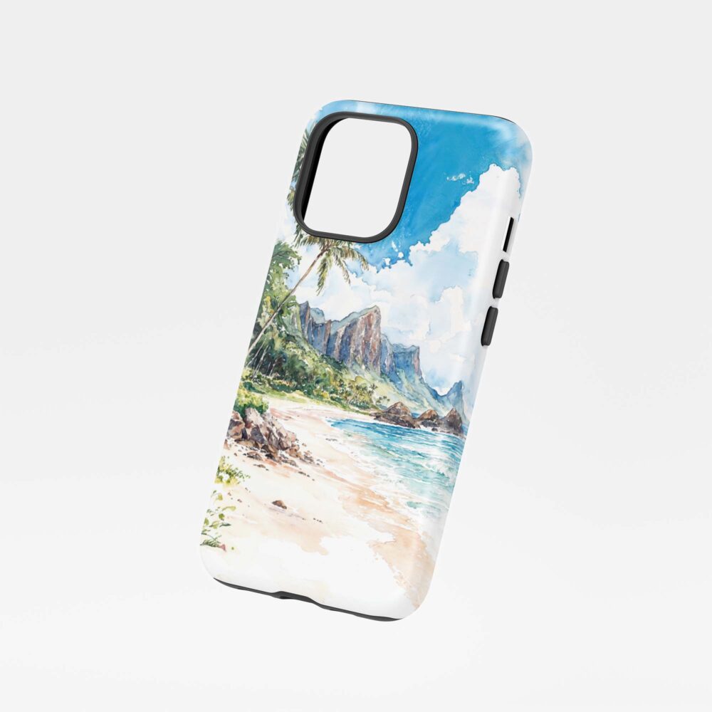 01 - Hawaii Kauai - Watercolor Art Phone Case - Floating.jpg 01 - Hawaii Kauai - Watercolor Art Phone Case - Floating.jpg