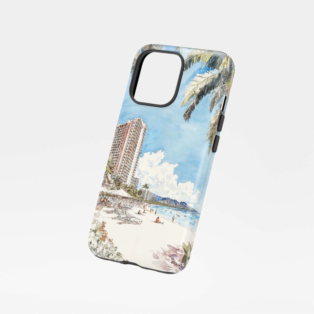 01 - Hawaii - Maui - Watercolor Art Phone Case - Floating.jpg 01 - Hawaii - Maui - Watercolor Art Phone Case - Floating.jpg