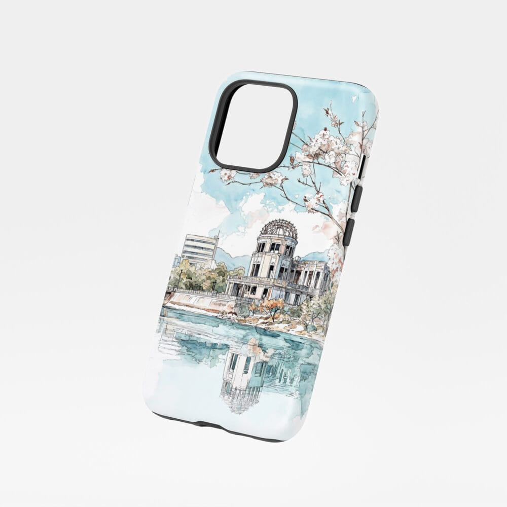 01 - Hiroshima - Watercolor Art Phone Case - Floating.jpg 01 - Hiroshima - Watercolor Art Phone Case - Floating.jpg