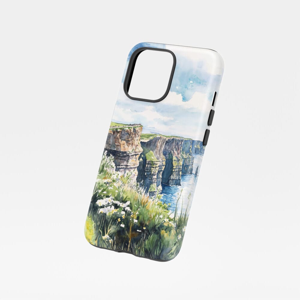 01 - Ireland - Cliffs of Moher - Watercolor Art Phone Case - Floating.jpg 01 - Ireland - Cliffs of Moher - Watercolor Art Phone Case - Floating.jpg