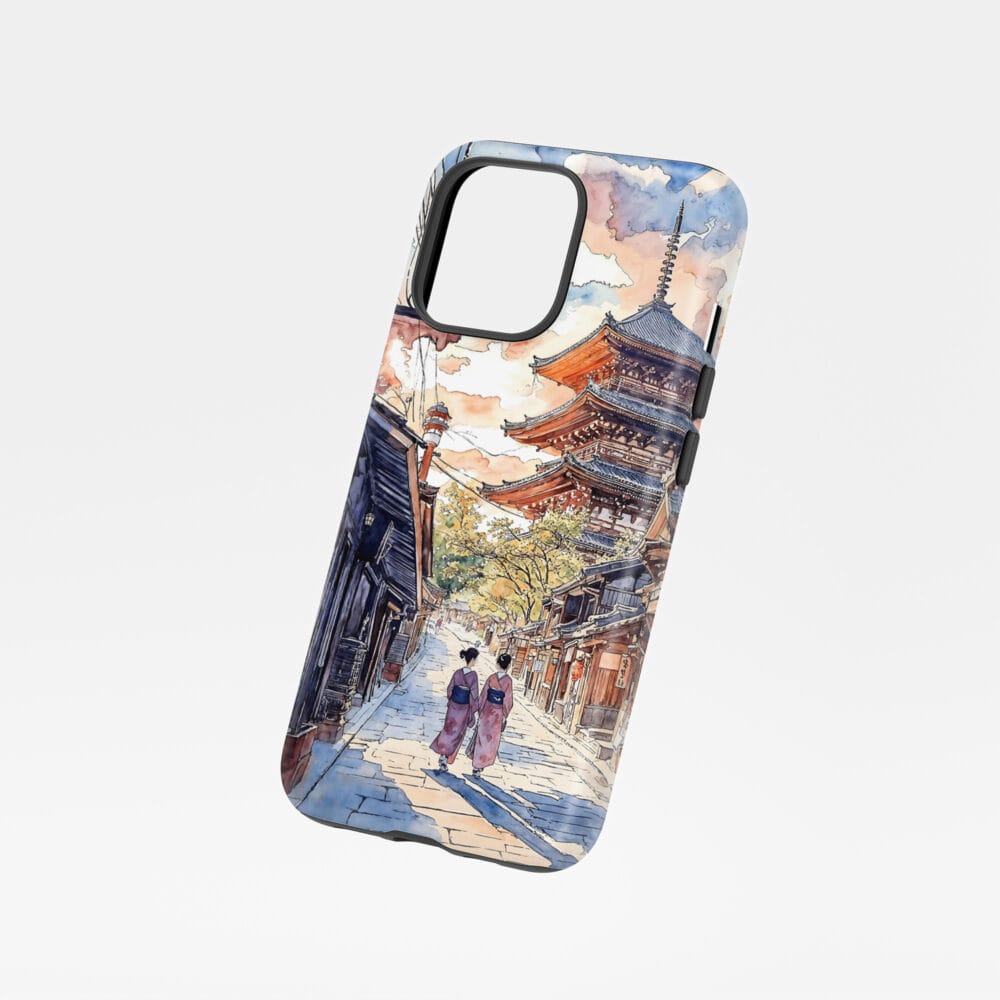 01 - Kyoto Hokan-ji Temple - Watercolor Art Phone Case - Floating.jpg 01 - Kyoto Hokan-ji Temple - Watercolor Art Phone Case - Floating.jpg