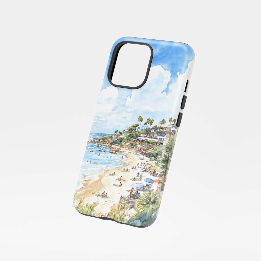 01 - Laguna Beach Watercolor Art Phone Case - Floating.jpg 01 - Laguna Beach Watercolor Art Phone Case - Floating.jpg