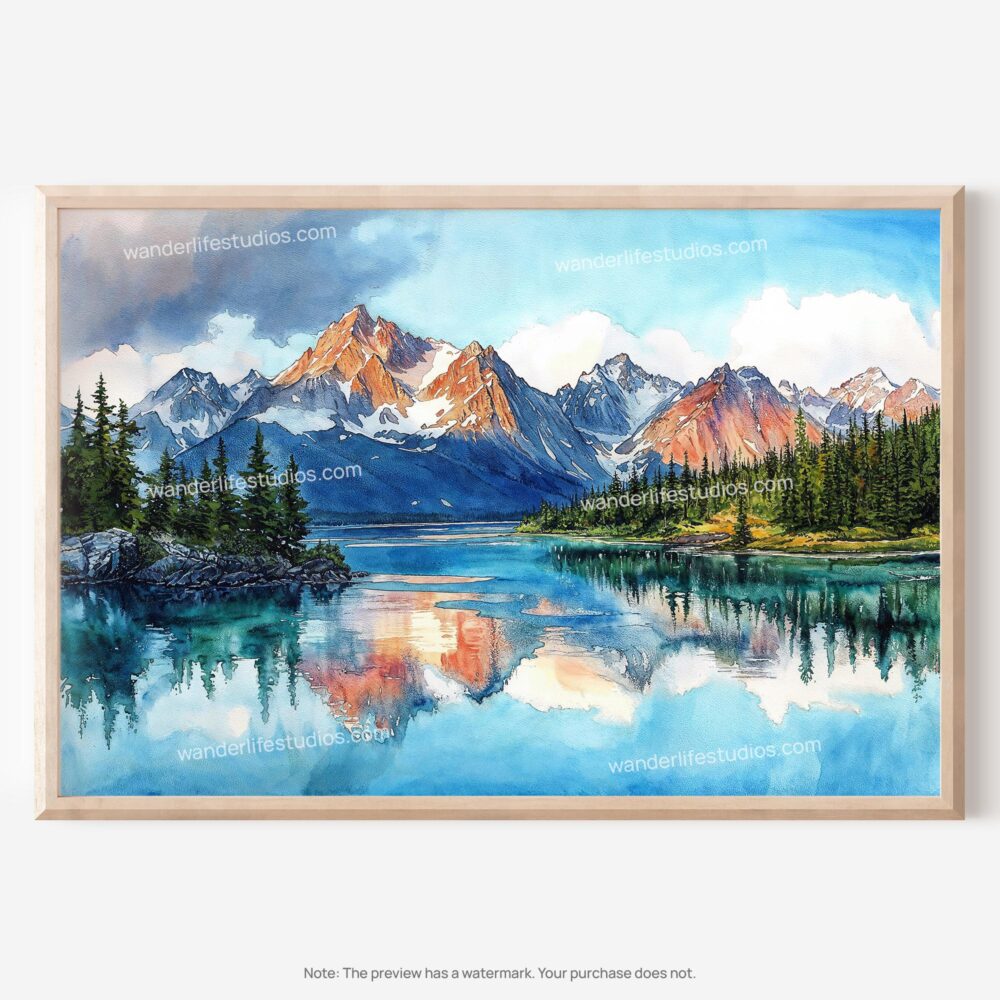 01 - Lake Clark National Park Watercolor - Horizontal Art - Digital Download - Main.jpg 01 - Lake Clark National Park Watercolor - Horizontal Art - Digital Download - Main.jpg