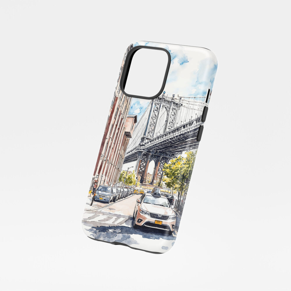 01 - Manhattan Bridge - Watercolor Art Phone Case - Floating.jpg 01 - Manhattan Bridge - Watercolor Art Phone Case - Floating.jpg