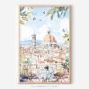 01 - Morning Coffee in Florence Watercolor Art - Digital Download - Main.jpg