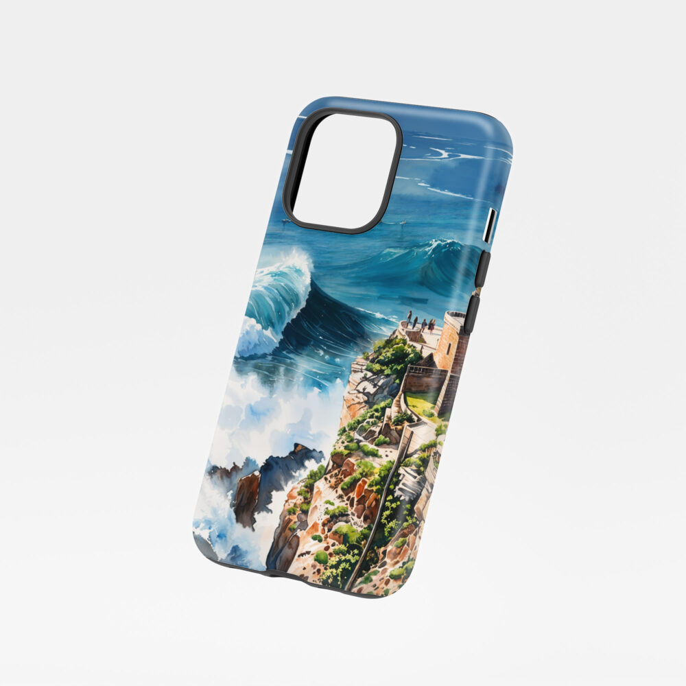 01 - Nazare Surfing Watercolor Art Phone Case - Floating.jpg 01 - Nazare Surfing Watercolor Art Phone Case - Floating.jpg