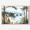 01 - Olympic National Park Watercolor - Horizontal Art - Digital Download - Main.jpg