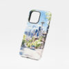 01 - Seattle Skyline - Watercolor Art Phone Case - Floating.jpg