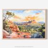 01 - Sedona AZ Watercolor - Horizontal Art - Digital Download - Main.jpg