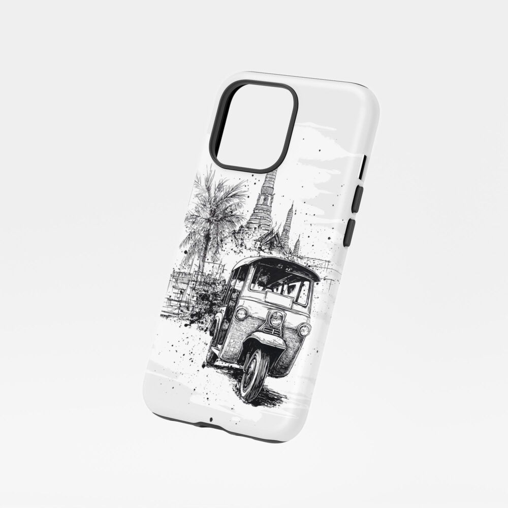 01 - Thailand - Tuk Tuk - Pencil Drawing Art Phone Case - Floating.jpg 01 - Thailand - Tuk Tuk - Pencil Drawing Art Phone Case - Floating.jpg