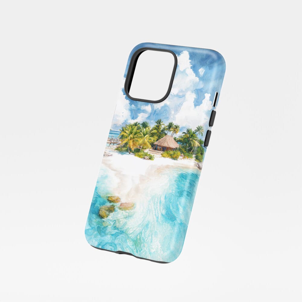 01 - The Bahamas Watercolor Art Phone Case - Floating.jpg 01 - The Bahamas Watercolor Art Phone Case - Floating.jpg