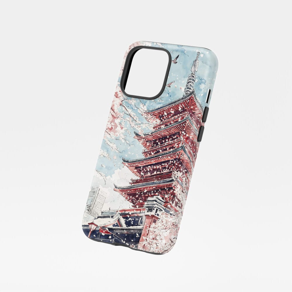 01 - Tokyo Sakura - Watercolor Art Phone Case - Floating.jpg 01 - Tokyo Sakura - Watercolor Art Phone Case - Floating.jpg
