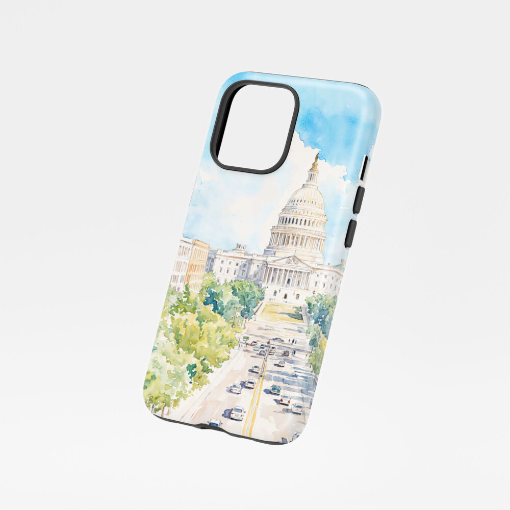 01 - Washington DC Watercolor Art Phone Case - Floating.jpg 01 - Washington DC Watercolor Art Phone Case - Floating.jpg