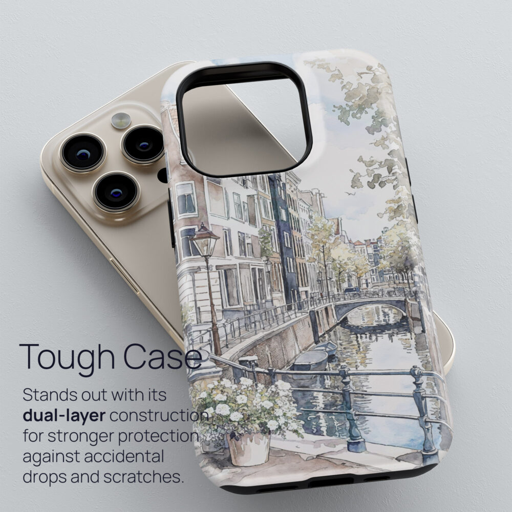 02 - Amsterdam - Grachtengordel - Watercolor Art Phone Case - Tough Case.jpg 02 - Amsterdam - Grachtengordel - Watercolor Art Phone Case - Tough Case.jpg