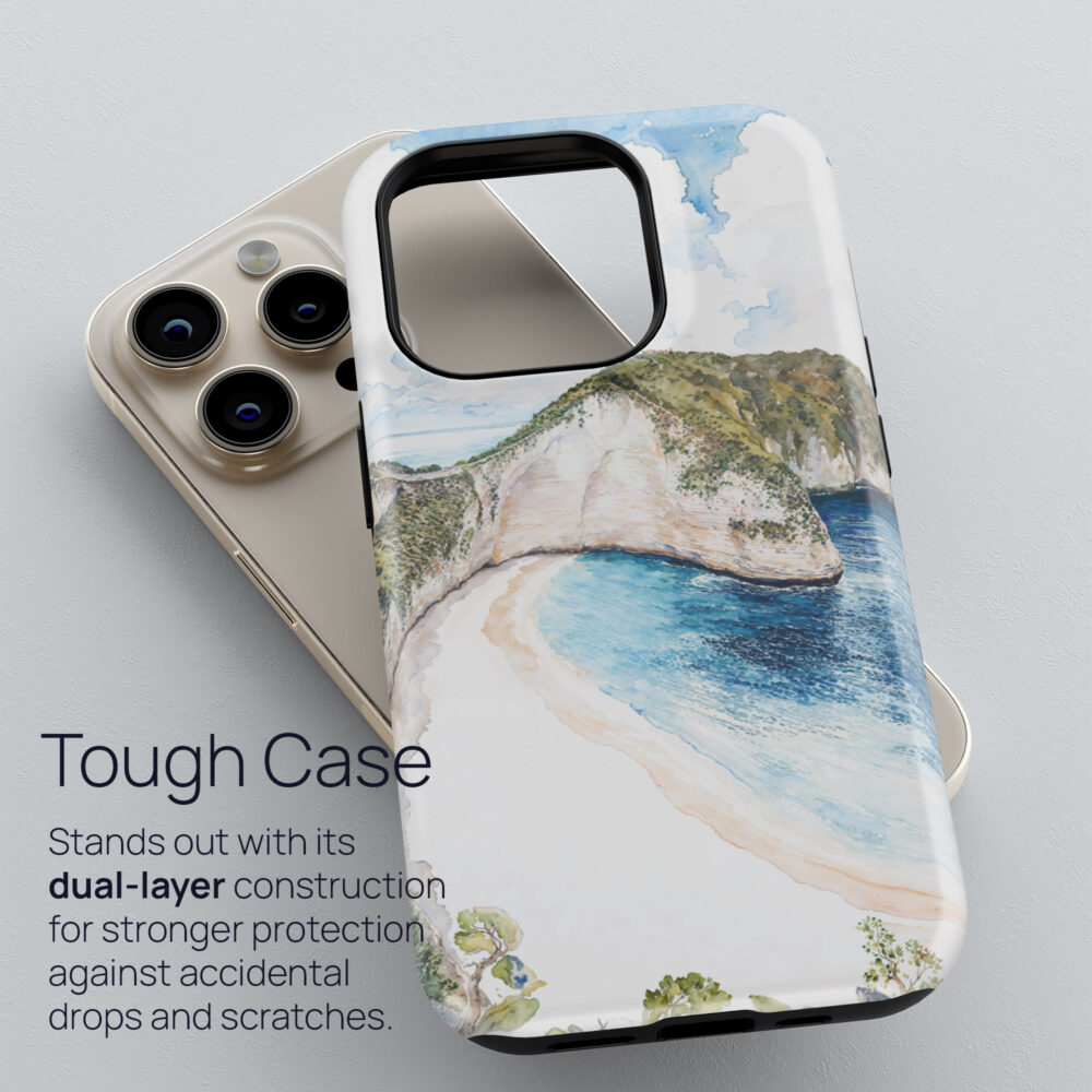 02 - Bali Nusa Penida Watercolor Art Phone Case - Tough Case.jpg 02 - Bali Nusa Penida Watercolor Art Phone Case - Tough Case.jpg