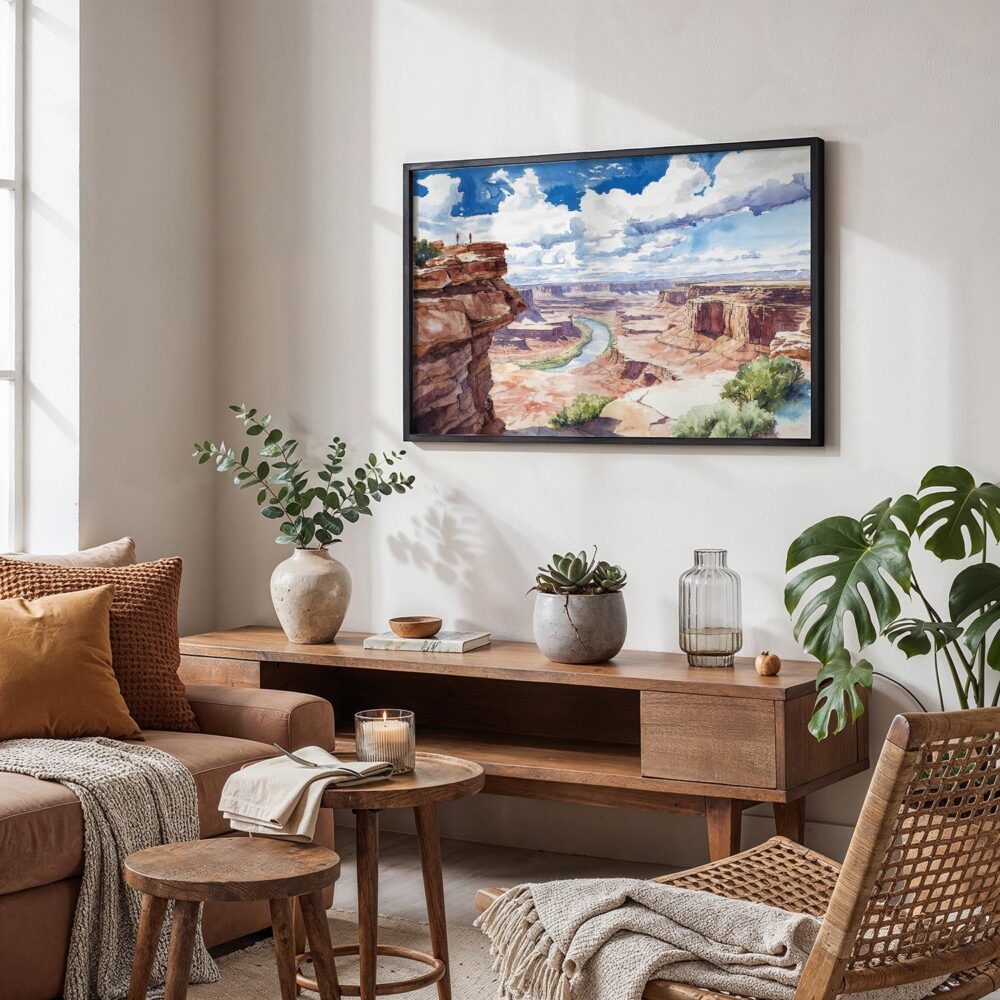 02 - Canyonlands National Park Watercolor - Horizontal Art - Digital Download - Boho Living Room.jpg 02 - Canyonlands National Park Watercolor - Horizontal Art - Digital Download - Boho Living Room.jpg