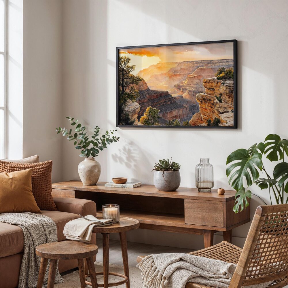 02 - Grand Canyon National Park Watercolor - Horizontal Art - Digital Download - Boho Living Room.jpg 02 - Grand Canyon National Park Watercolor - Horizontal Art - Digital Download - Boho Living Room.jpg