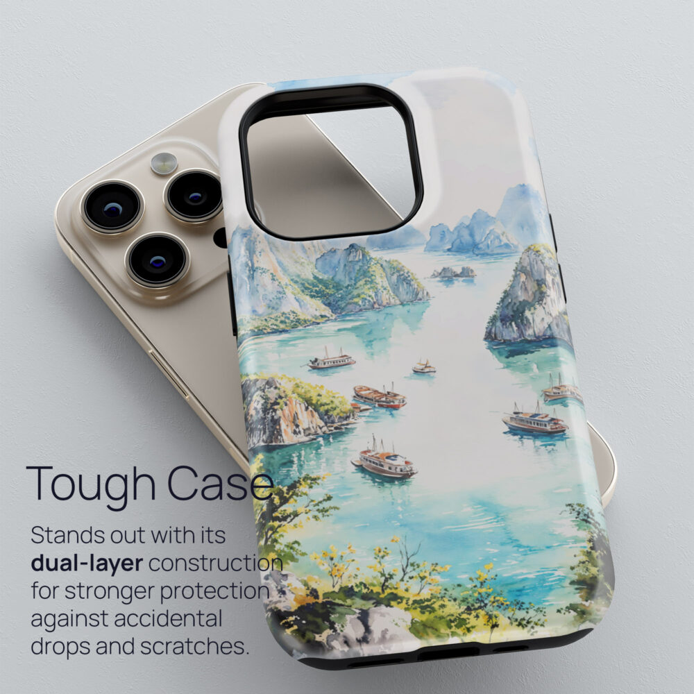 02 - Ha Long Bay Vietnam Watercolor Art Phone Case - Tough Case.jpg 02 - Ha Long Bay Vietnam Watercolor Art Phone Case - Tough Case.jpg