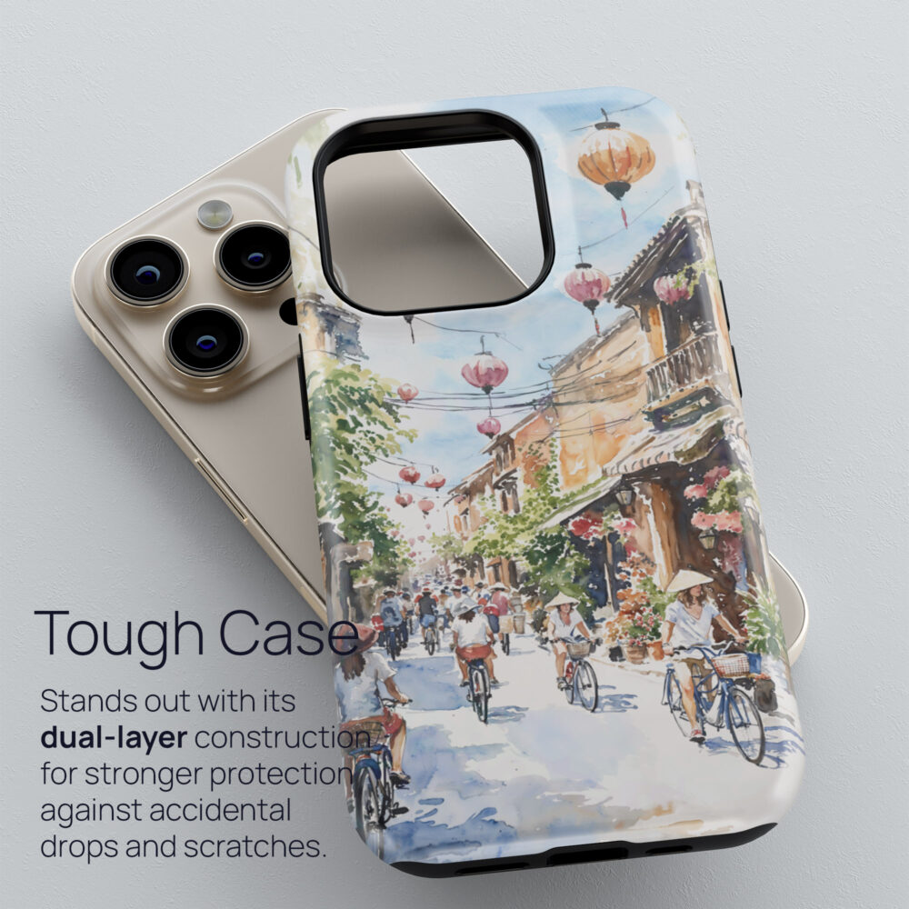 02 - Hoi An Vietnam Watercolor Art Phone Case - Tough Case.jpg 02 - Hoi An Vietnam Watercolor Art Phone Case - Tough Case.jpg