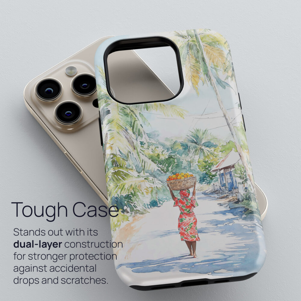 02 - Jamaica Watercolor Art Phone Case - Tough Case.jpg 02 - Jamaica Watercolor Art Phone Case - Tough Case.jpg