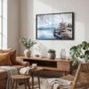 02 - Japan Mount Fuji Watercolor Art - Horizontal Art - Digital Download - Boho Living Room.jpg