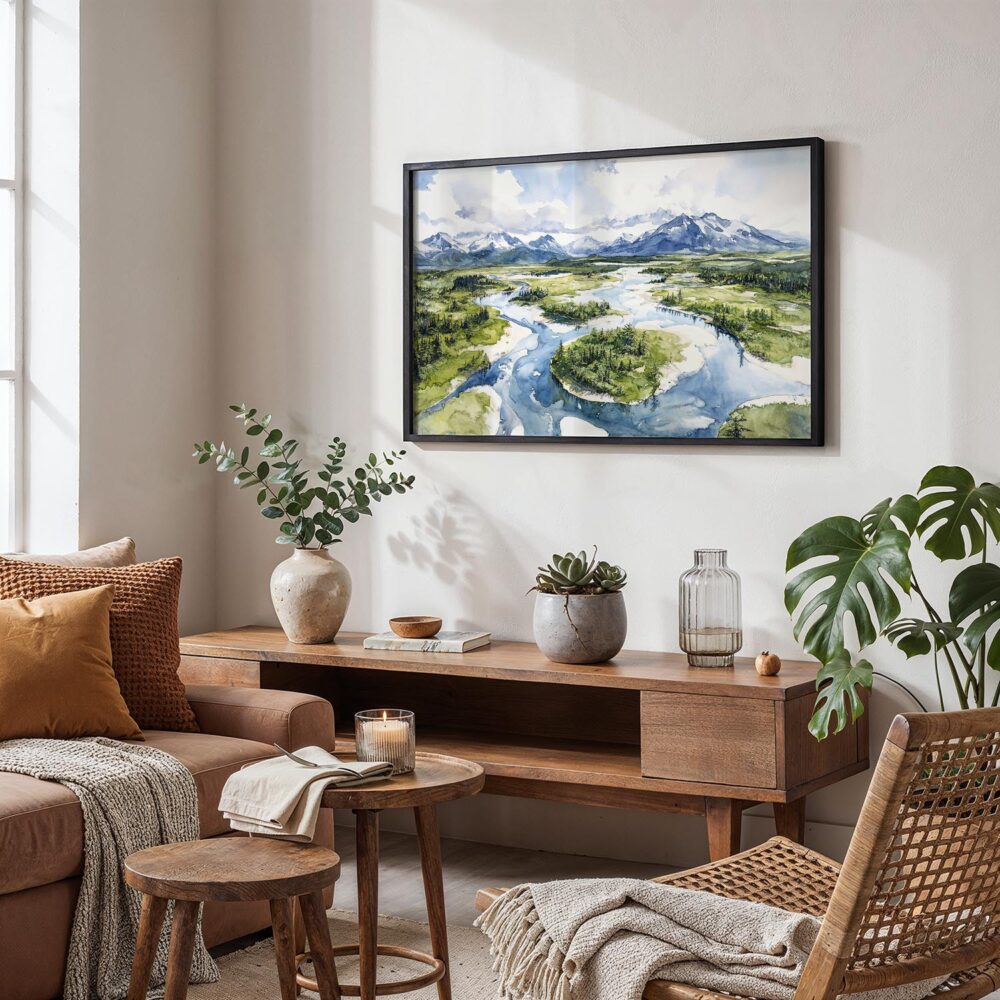 02 - Kobuk Valley National Park Watercolor - Horizontal Art - Digital Download - Boho Living Room.jpg 02 - Kobuk Valley National Park Watercolor - Horizontal Art - Digital Download - Boho Living Room.jpg