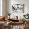 02 - Kyoto Japan Watercolor Art - Horizontal Art - Digital Download - Boho Living Room.jpg