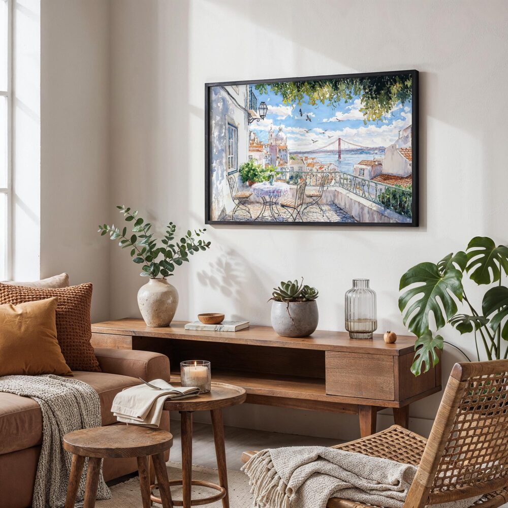 02 - Lisbon Portugal Watercolor Art - Horizontal Art - Digital Download - Boho Living Room.jpg 02 - Lisbon Portugal Watercolor Art - Horizontal Art - Digital Download - Boho Living Room.jpg