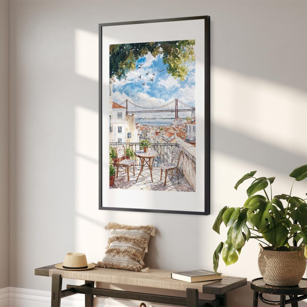 02 - Morning Coffee in Lisbon Watercolor Art - Digital Download - Hallway.jpg 02 - Morning Coffee in Lisbon Watercolor Art - Digital Download - Hallway.jpg