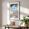 02 - Morning Coffee in Lisbon Watercolor Art - Digital Download - Hallway.jpg