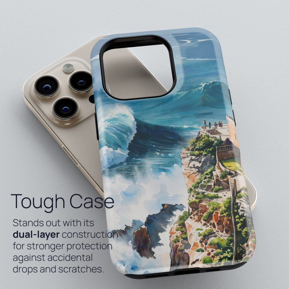 02 - Nazare Surfing Watercolor Art Phone Case - Tough Case.jpg 02 - Nazare Surfing Watercolor Art Phone Case - Tough Case.jpg