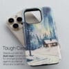 02 - Nothern Lights Finland Watercolor Art Phone Case - Tough Case.jpg
