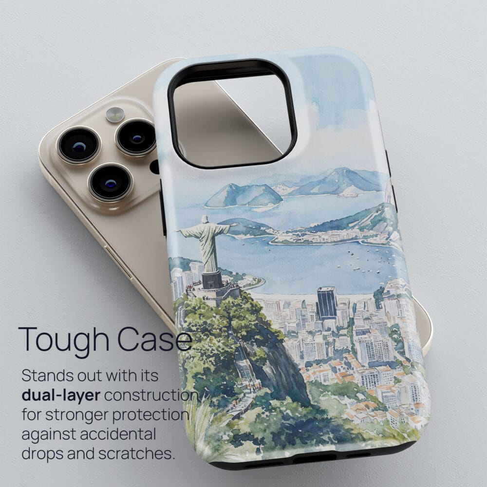 02 - Rio De Janeiro Watercolor Art Phone Case - Tough Case.jpg 02 - Rio De Janeiro Watercolor Art Phone Case - Tough Case.jpg